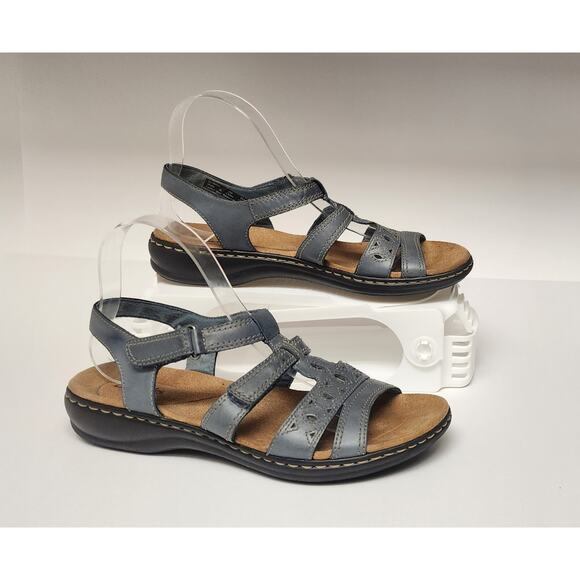 Clark Genuine Leather Sandals Women shoes Size US 9M - Picture 2 of 11